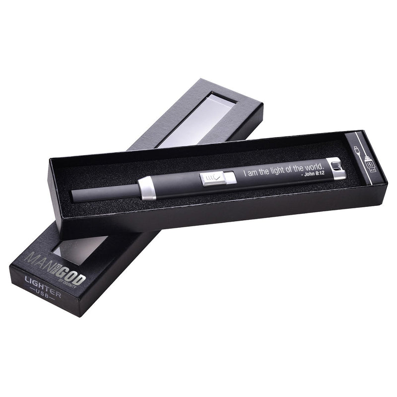 Divinity Boutique Man of God: Black USB Arc Lighter