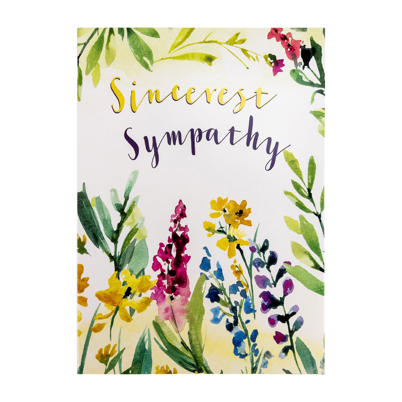 Single Cards: Sympathy Watercolor Psalm 69:29 (Set of 6)