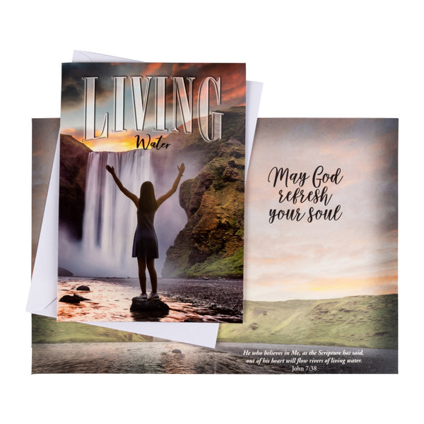 Single Cards: Inspiration, Living Water, May God Refresh Your Soul (Set of 6)