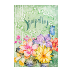 Single Cards: Sympathy Floral-2 Corinthians 1:3-4 (Set of 6)