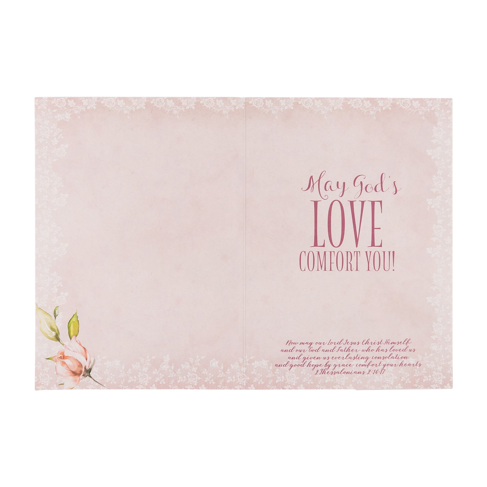 Single Cards: Sympathy Floral 2 Thessalonians 2:16-17 (Set of 6)