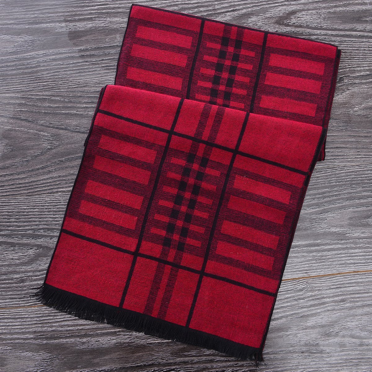 Heritage Scarf Red/Black (Reverse Side) by Mad Style Wholesale