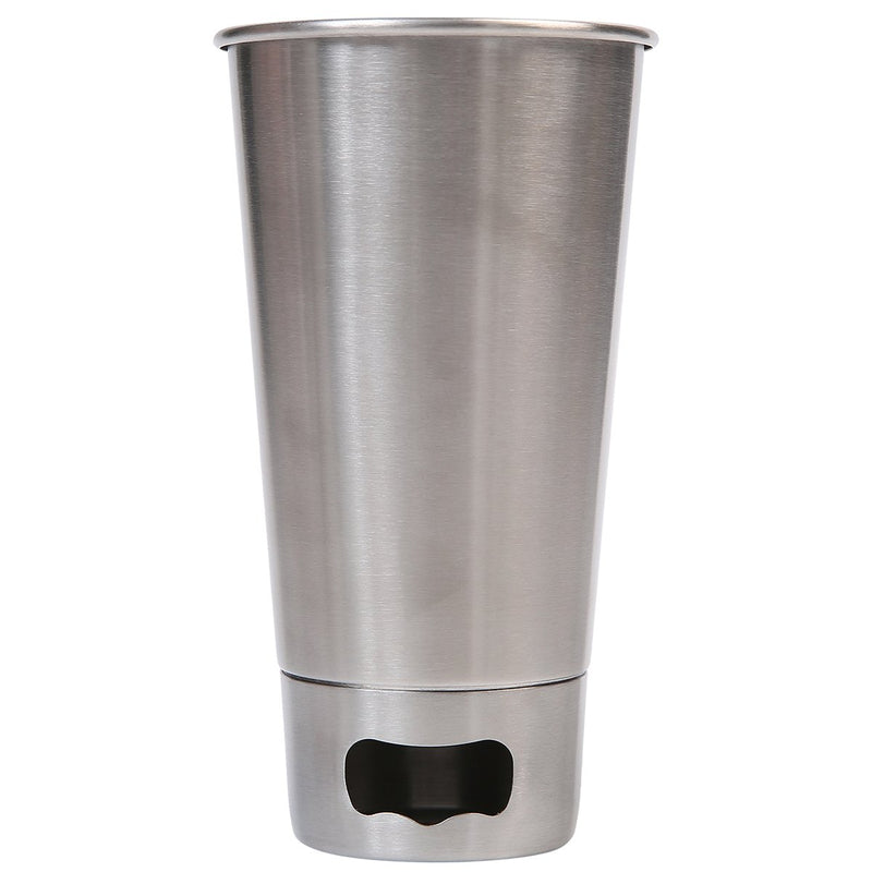 Mad Man Brew Cup w/ Opener-Silver