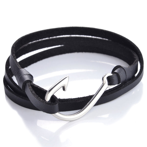 Angler Leather Bracelet