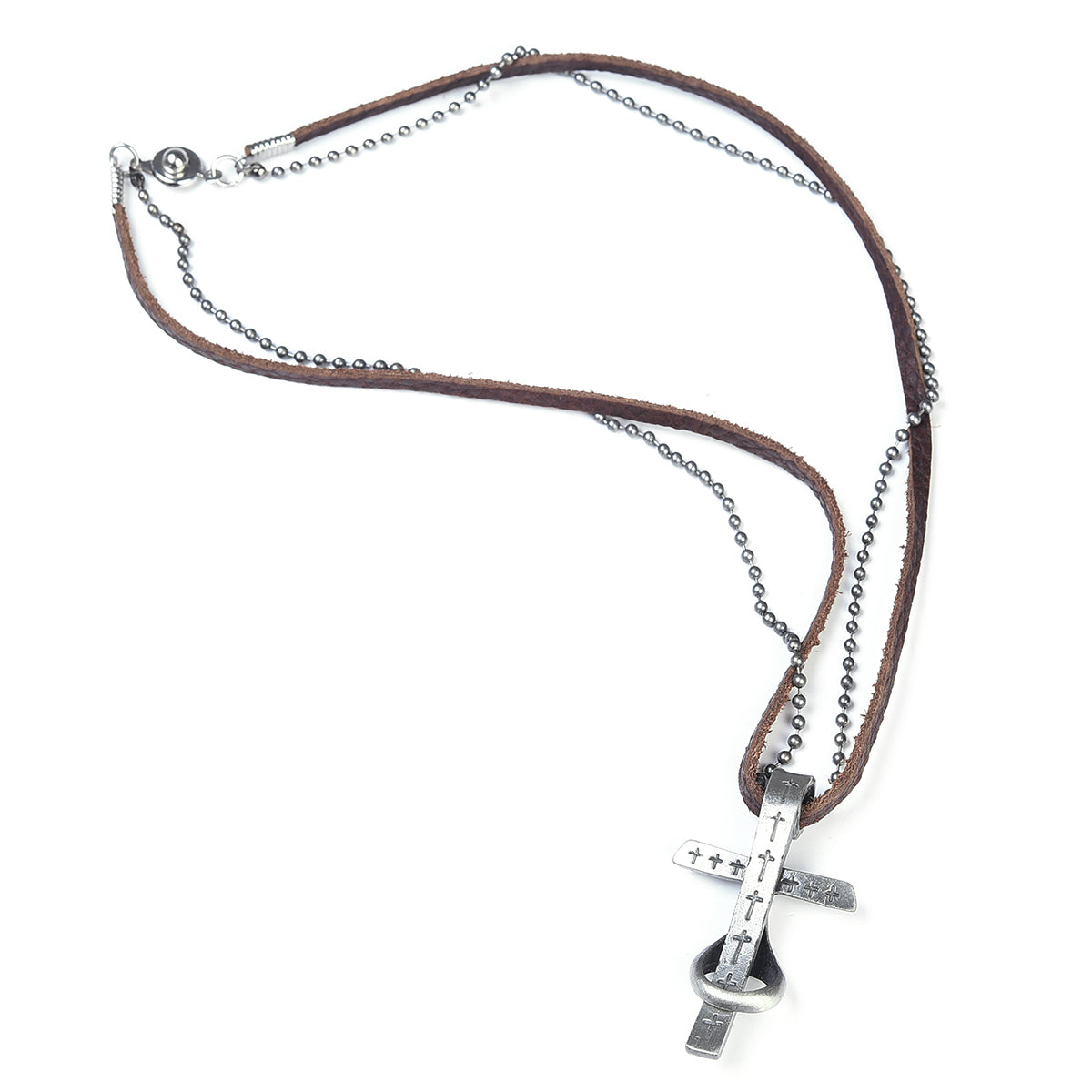 Leather Stirrup Necklace - Nicole Brayden Gifts