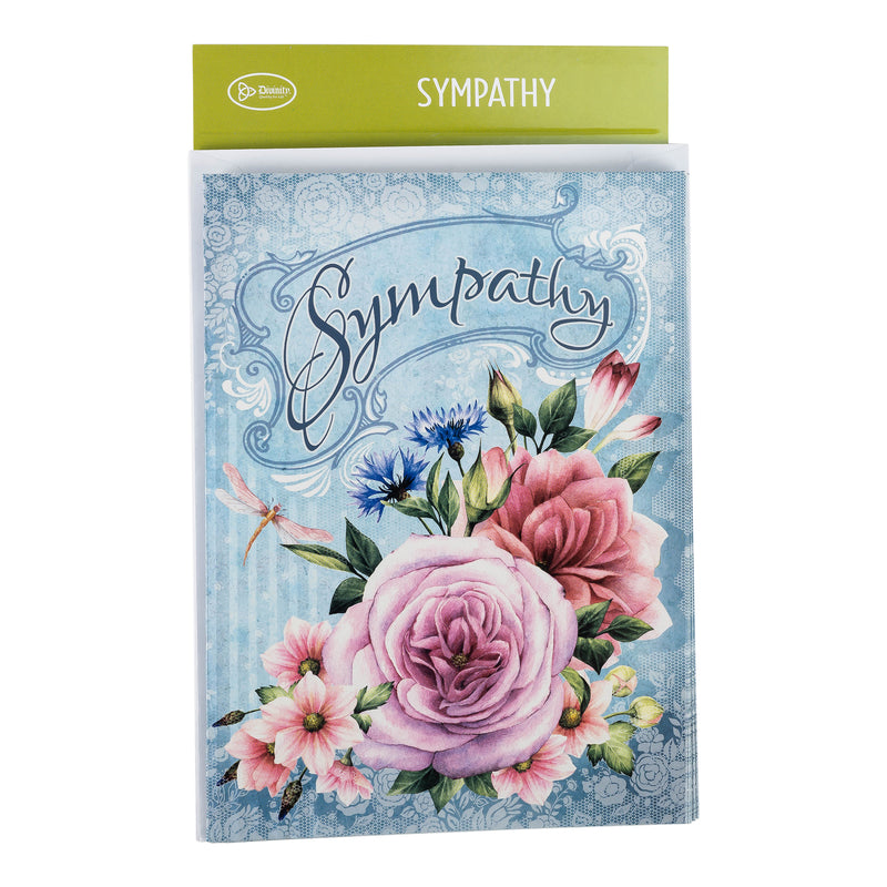 Single Cards: Sympathy Floral - Psalm 119:76 (Set of 6)