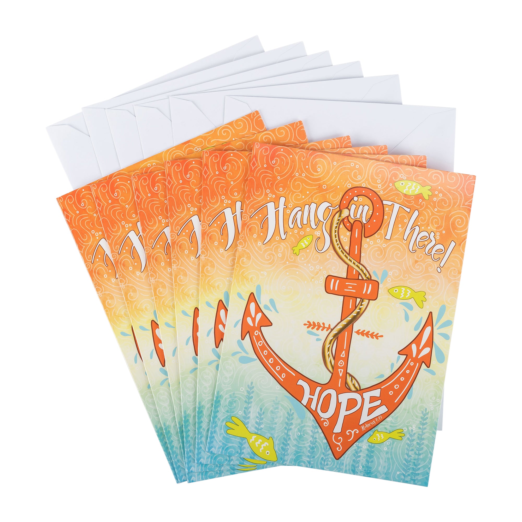 Single Cards: Inspiration, Hope, Hang in There, Anchor (Set of 6)