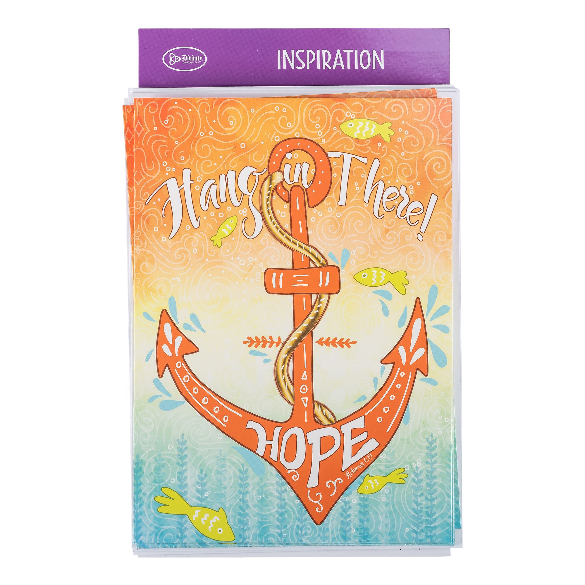 Single Cards: Inspiration, Hope, Hang in There, Anchor (Set of 6)