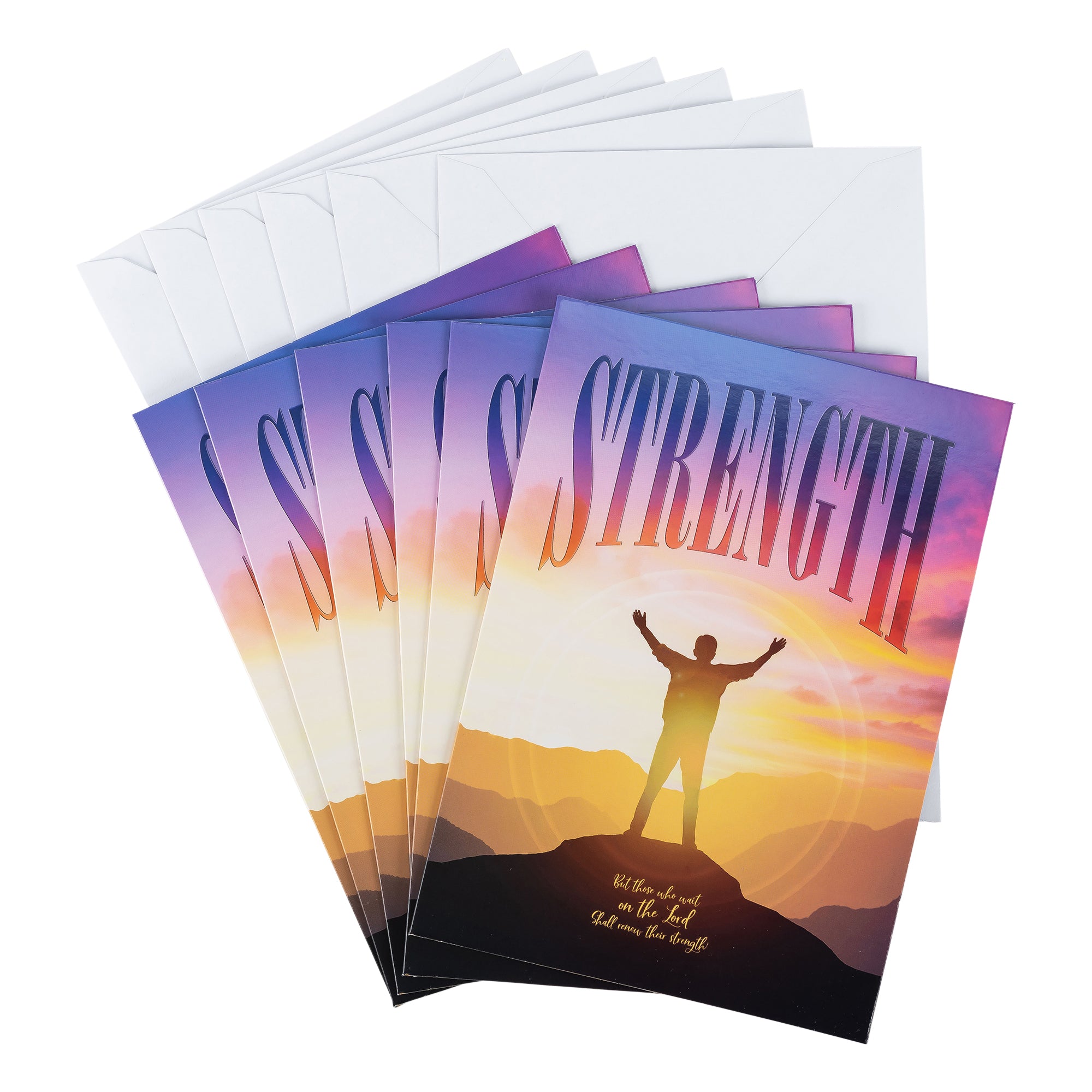 Single Cards: Inspiration, God is Our Strength (Set of 6)