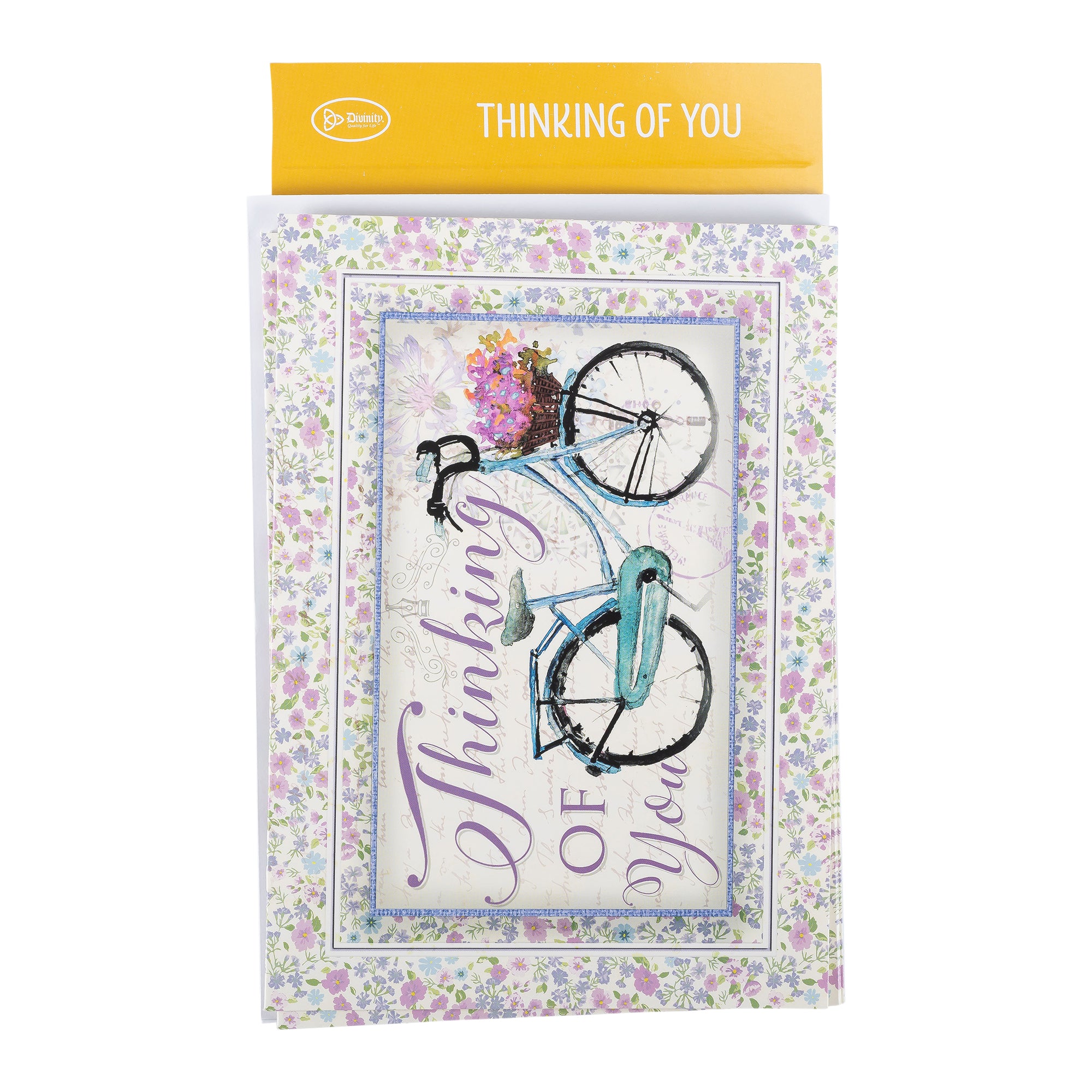 Single Cards: Thinking of You, Bicycle Ephesians 1:3 (Set of 6)