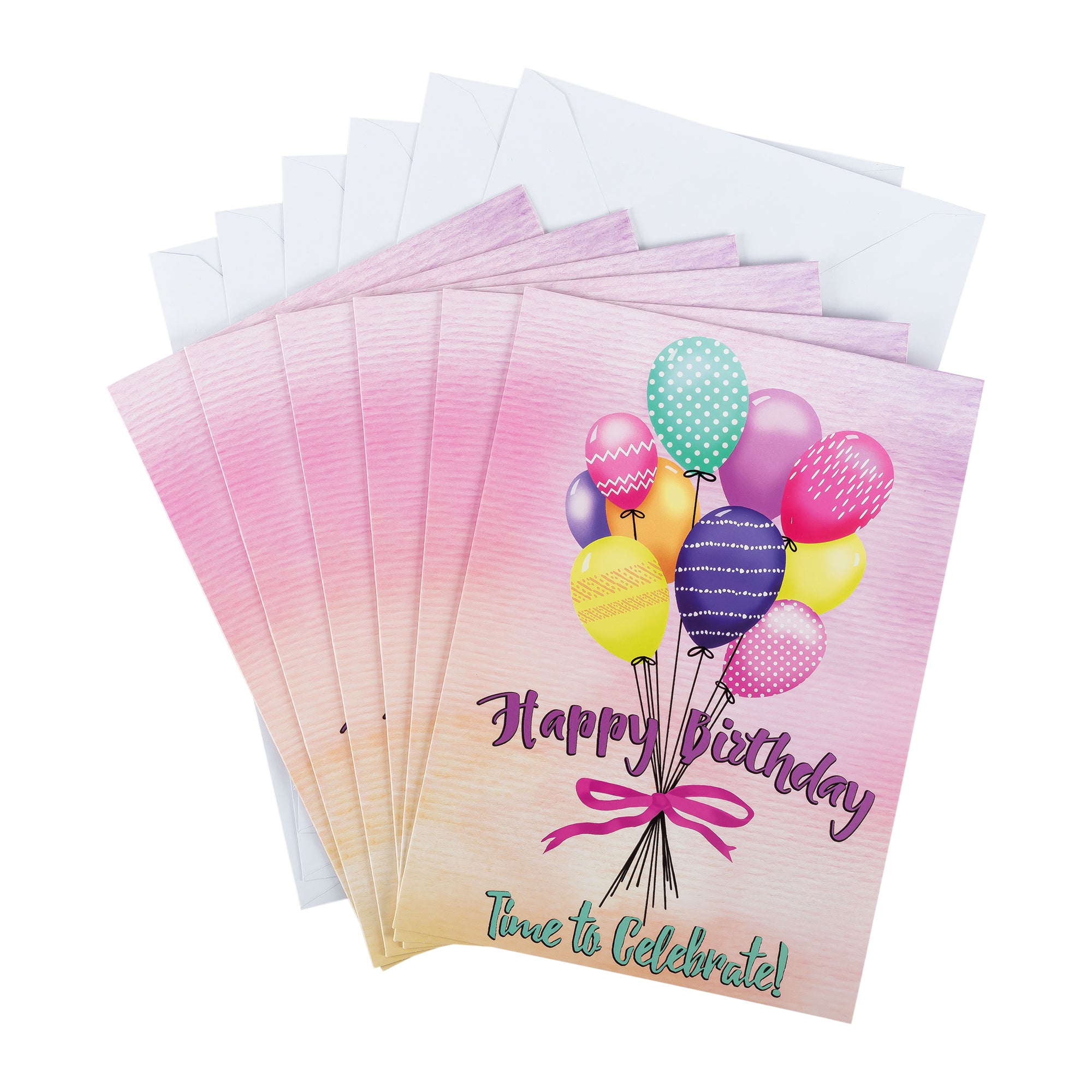 Single Cards: Birthday, Time to Celebrate (Set of 6)