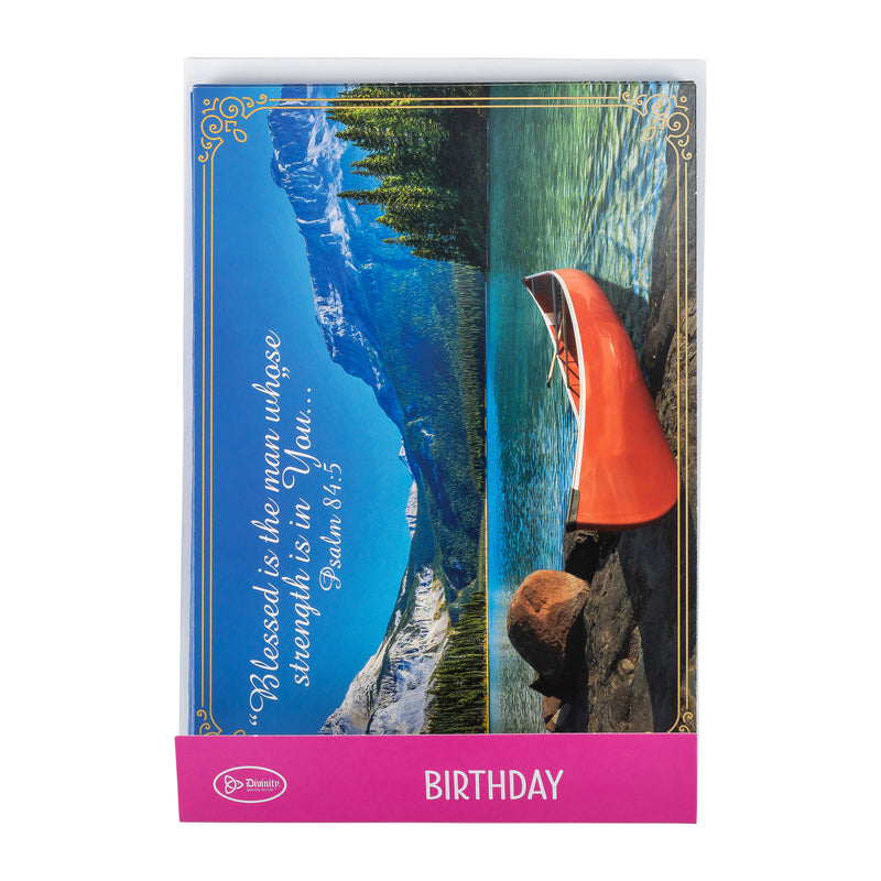 Single Cards: Birthday, Canoe (Set of 6)