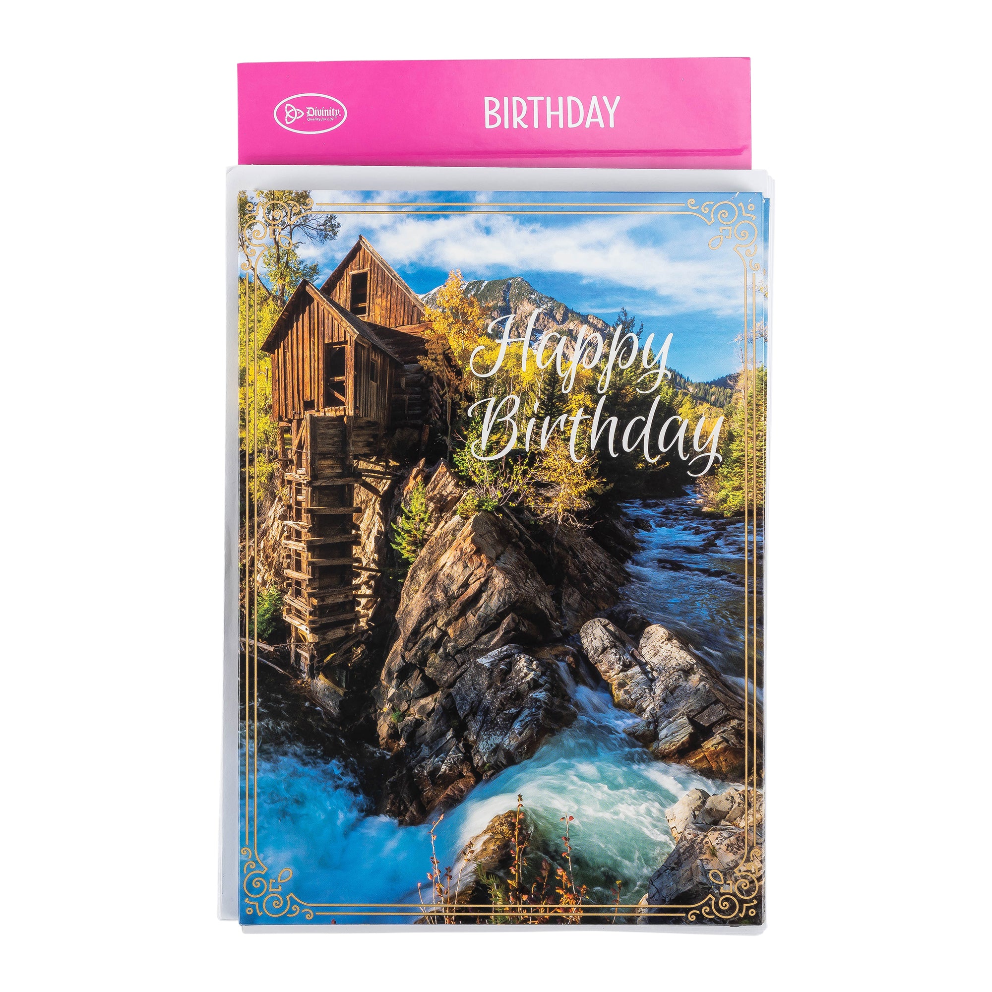 Single Cards: Birthday, River (Set of 6)