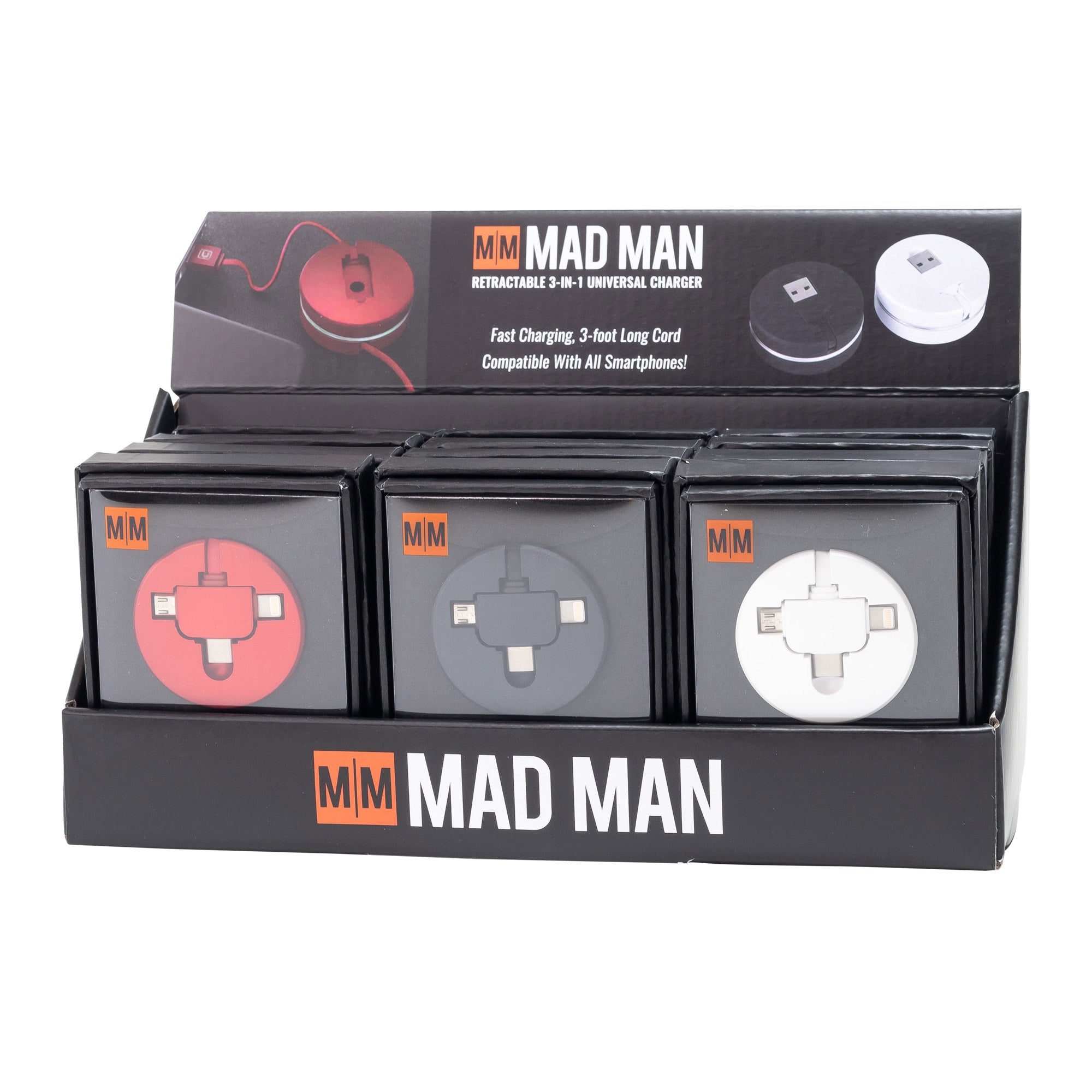 Retractable All Phone USB Charger – Mad Man