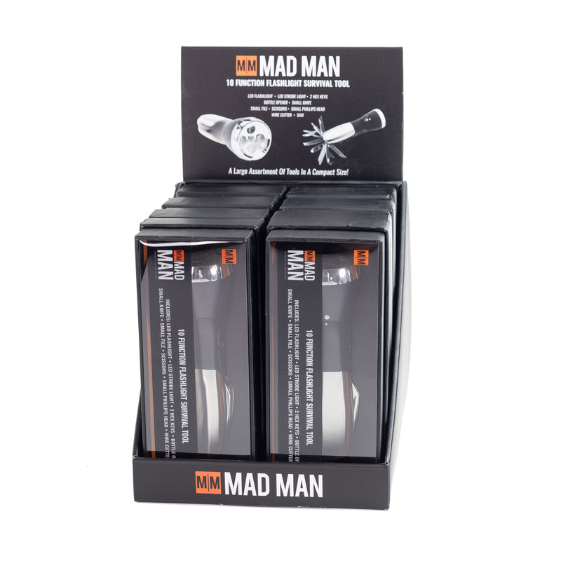 Mad Man 10 Function Flashlight Survival Tool