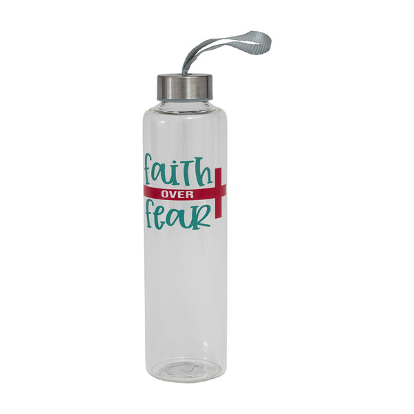Way Truth Life Leopard Print Cross Water Bottle