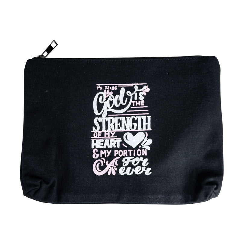 God is the Strength Canvas Bag (black)
