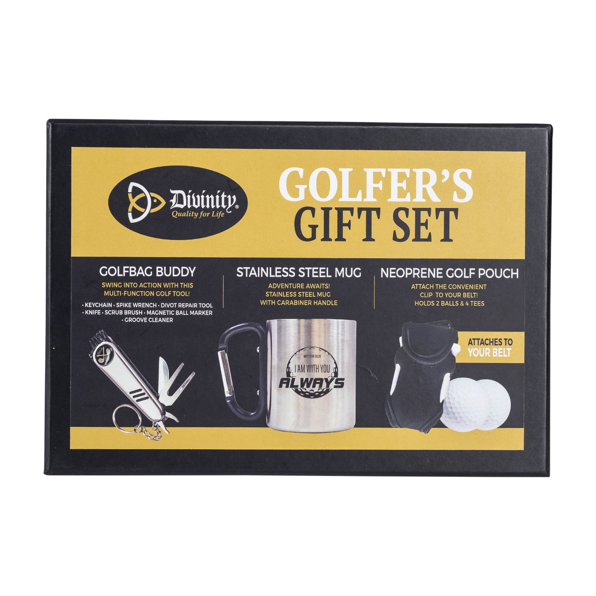 Golfer's Gift Set: I am With You - Matthew 28:20