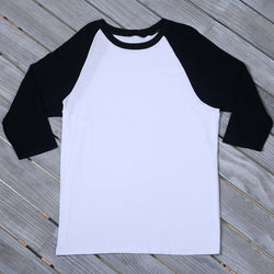 M2O: White/Black L/XL Baseball T-Shirt