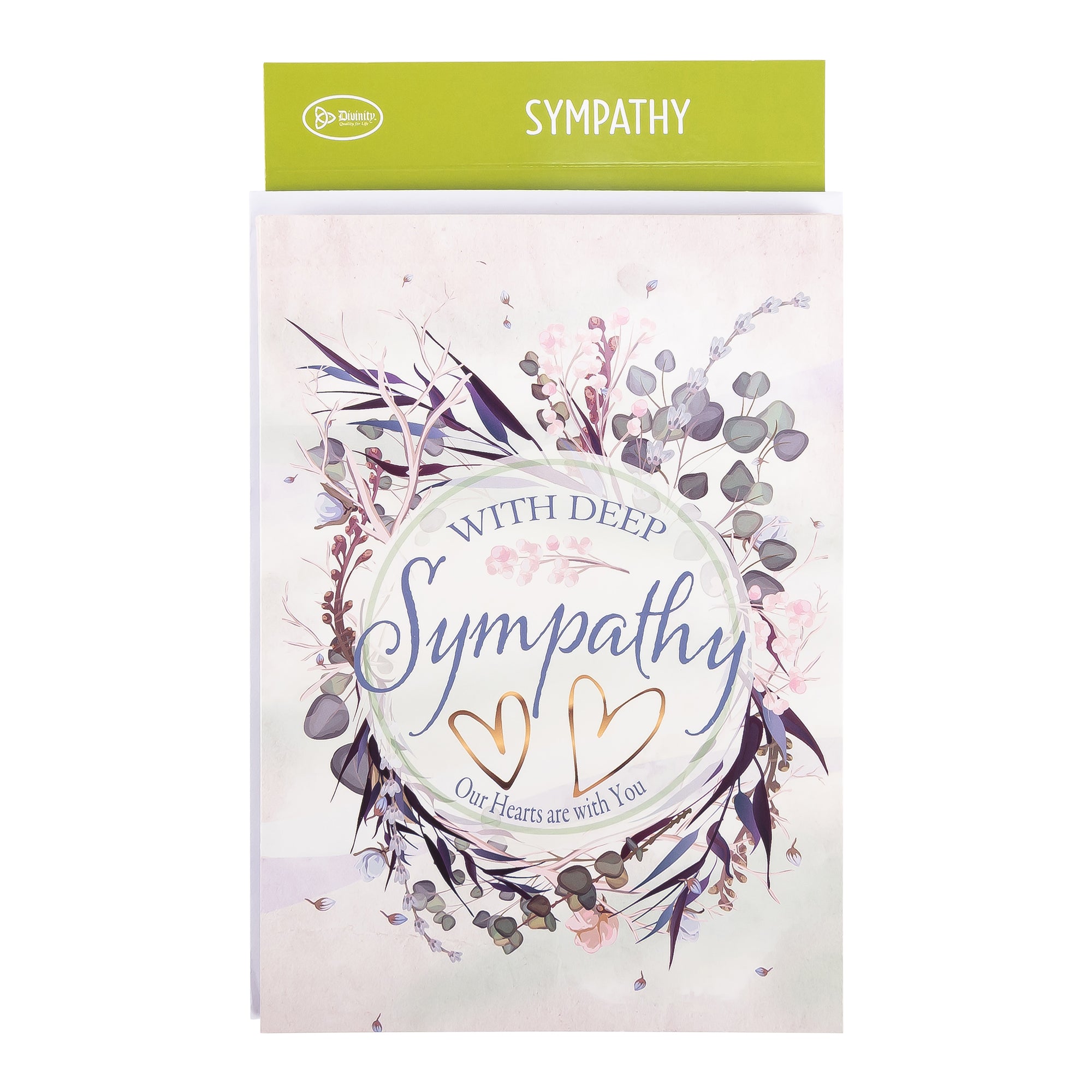 Single Cards - Sympathy - Wreath Psalm 55:1 (6 pk)