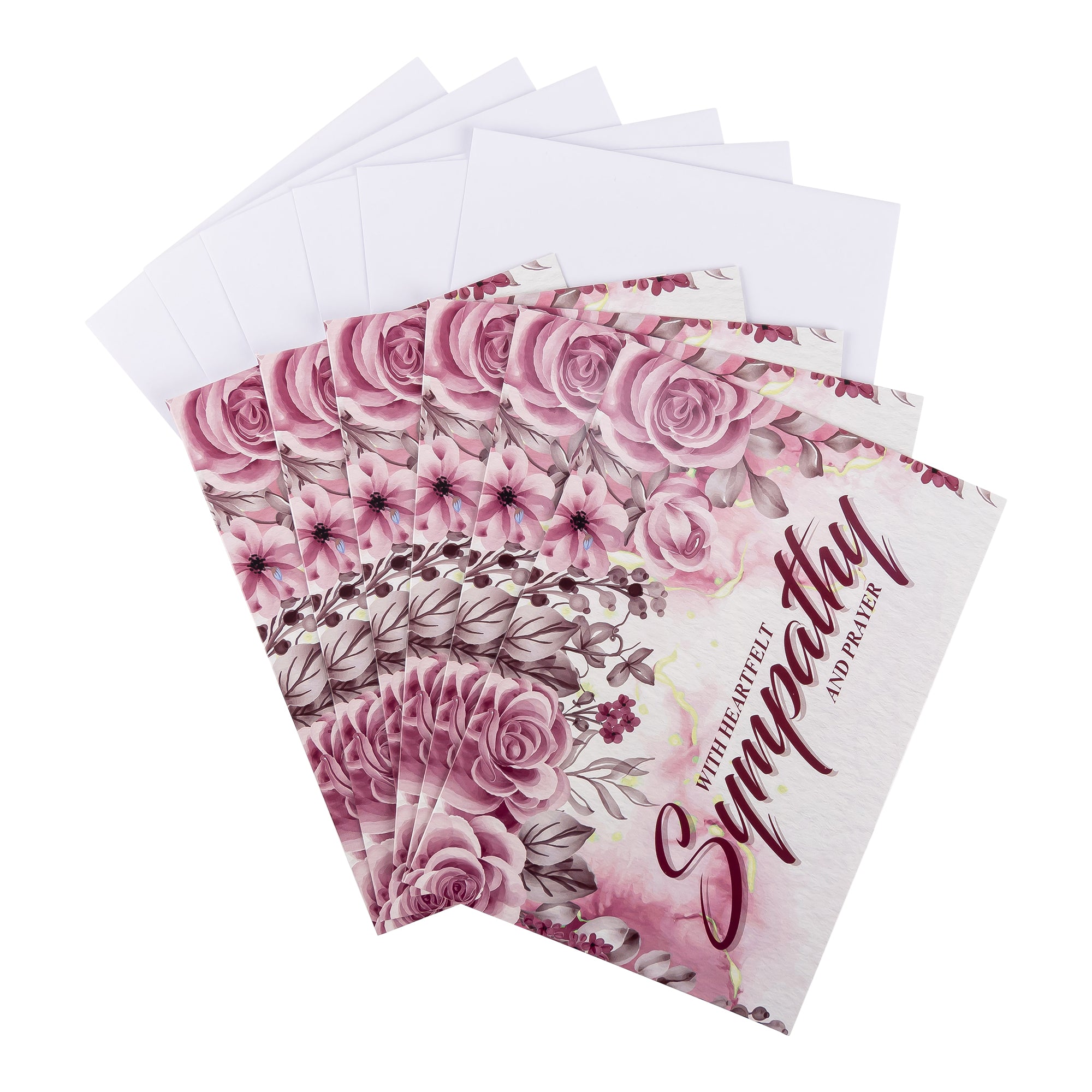 Single Cards - Sympathy - Roses - Psalm 89:15 (6 pk)