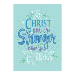 Single Cards - Encouragement - In Christ Ephesians 6:10 (6 pk)