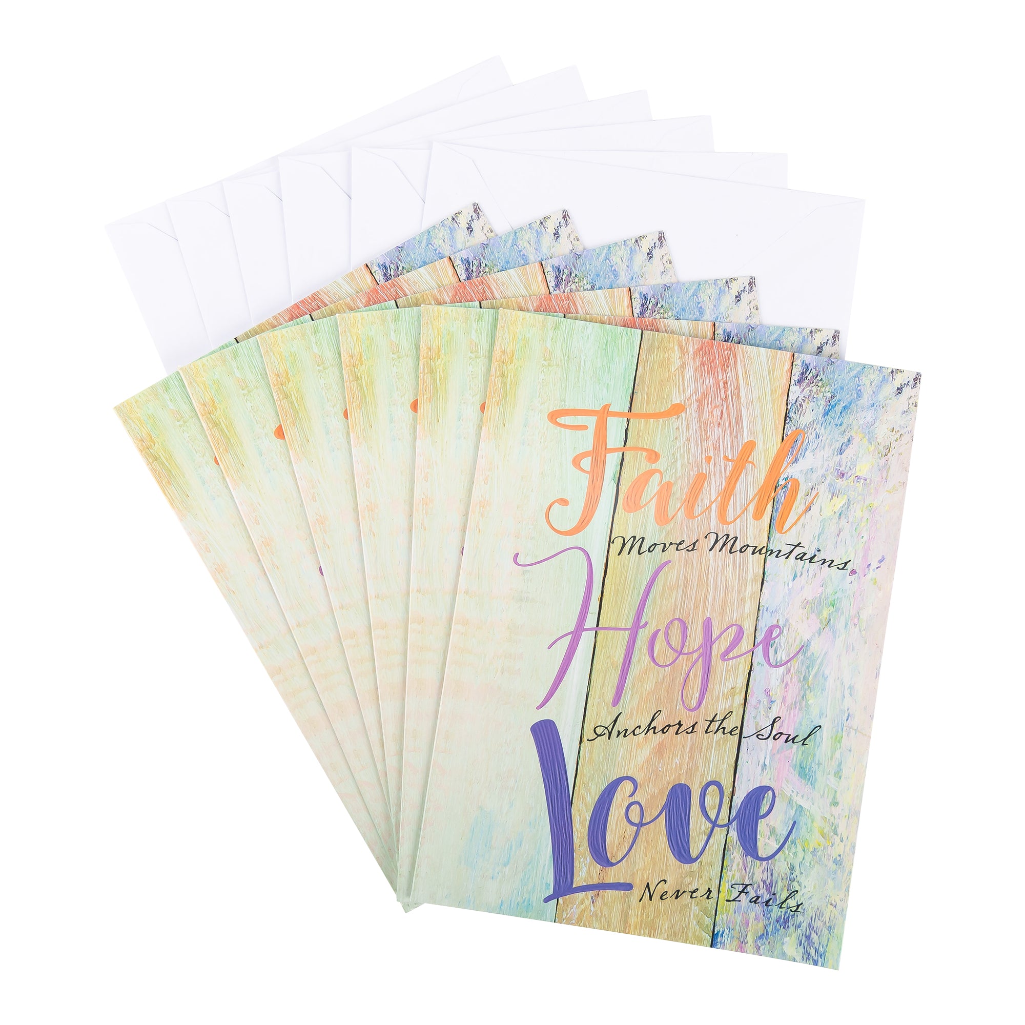 Single Cards - Wedding - Faith Hope Love 1 Corinthians 13:13 (6 pk)