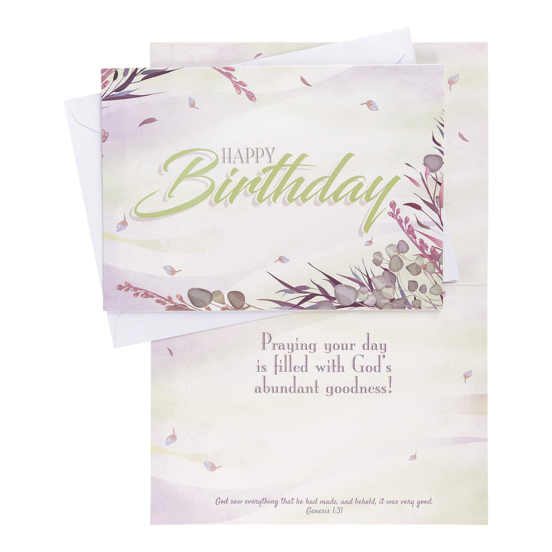 Single Cards - Birthday - Happy Birthday Genesis 1:31 (6 pk)