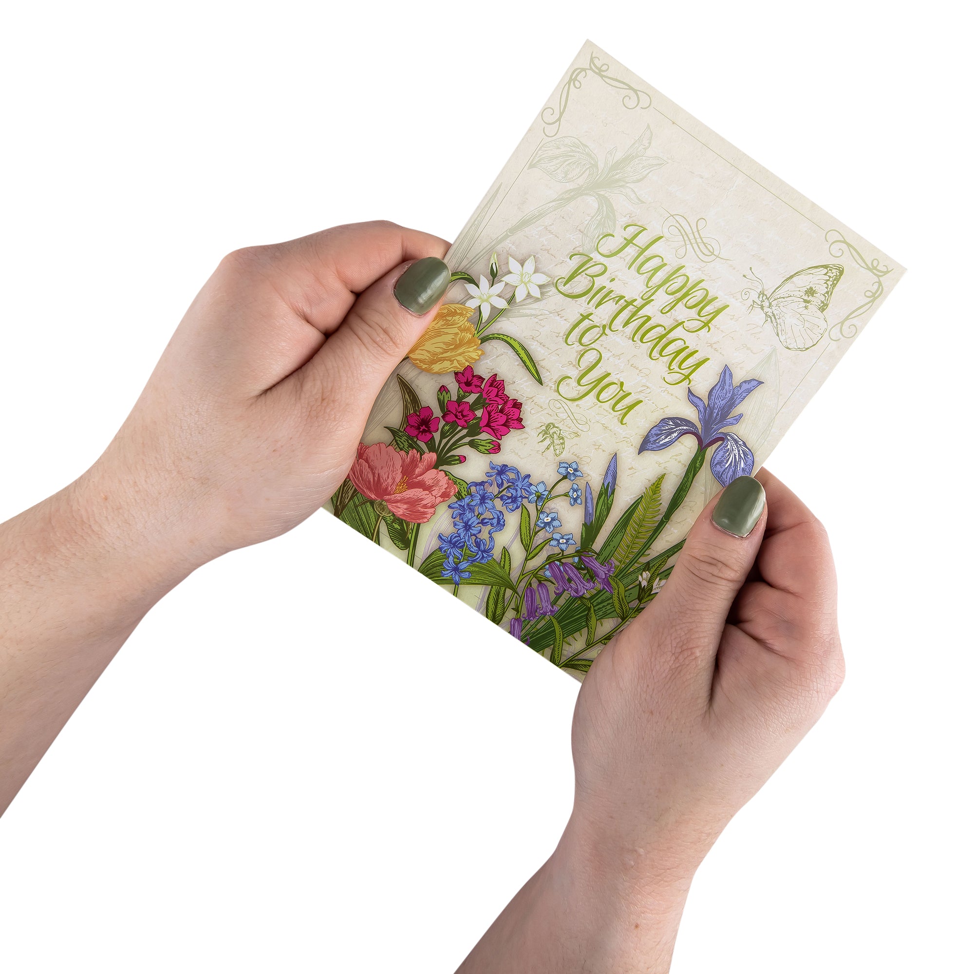 Single Cards - Birthday - Floral Philippians 4:6 (6 pk)