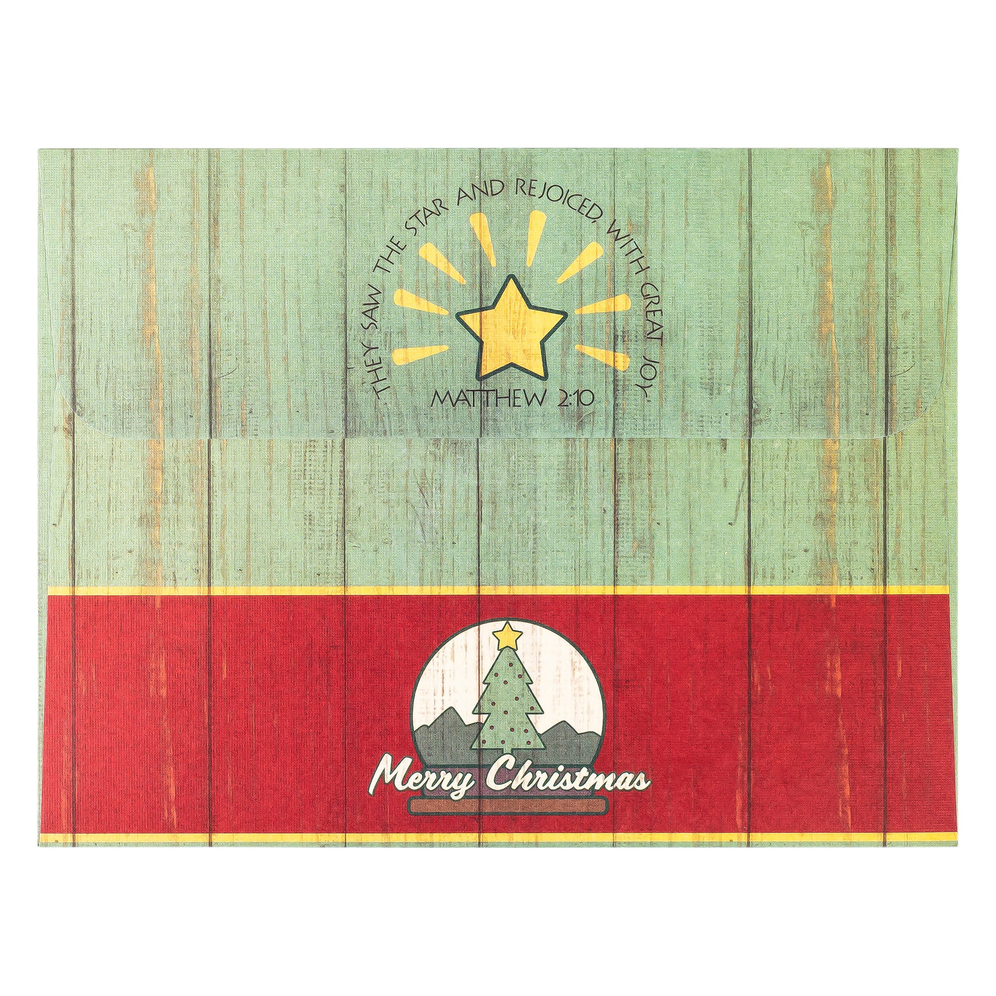 Boxed Christmas Cards: Vintage Wood Christmas Tree