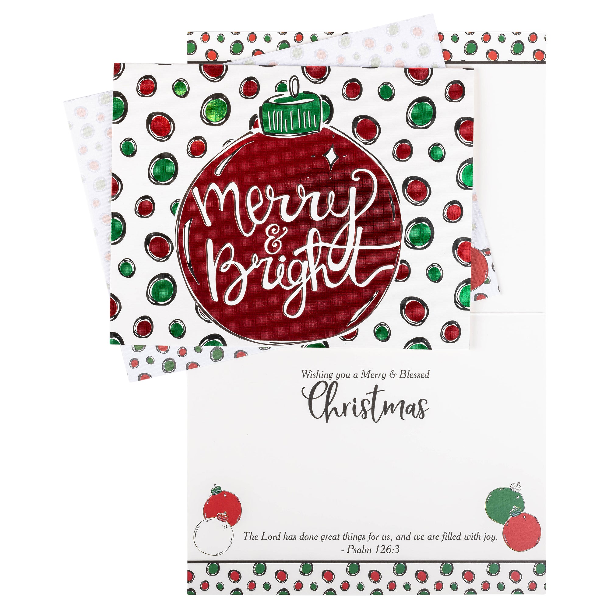 Boxed Christmas Cards: Merry & Bright Ornament