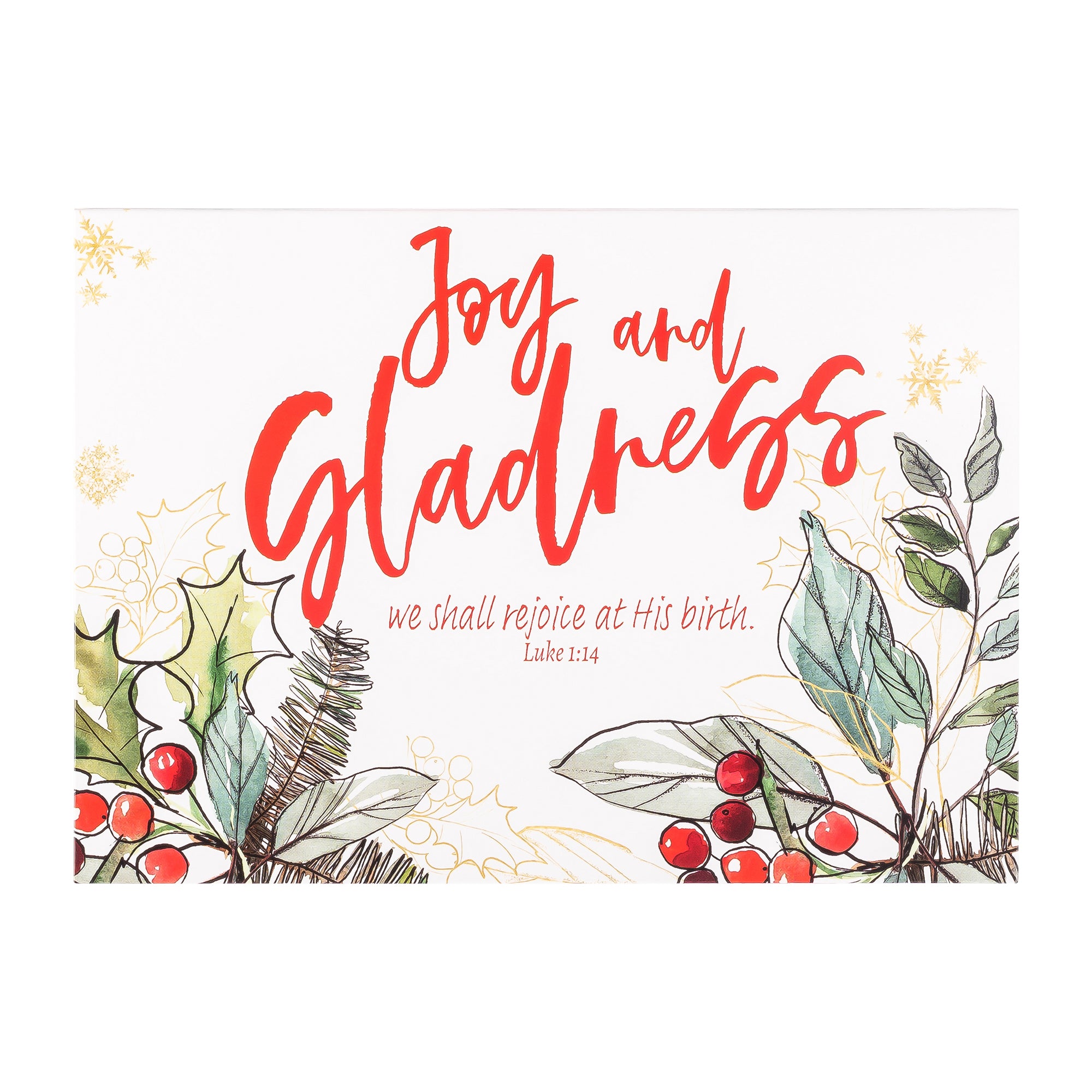 Boxed Christmas Cards: Holly Merry Christmas