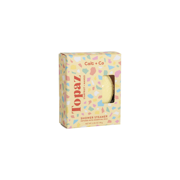 Gem Shower Steamer Cube Display - Topaz