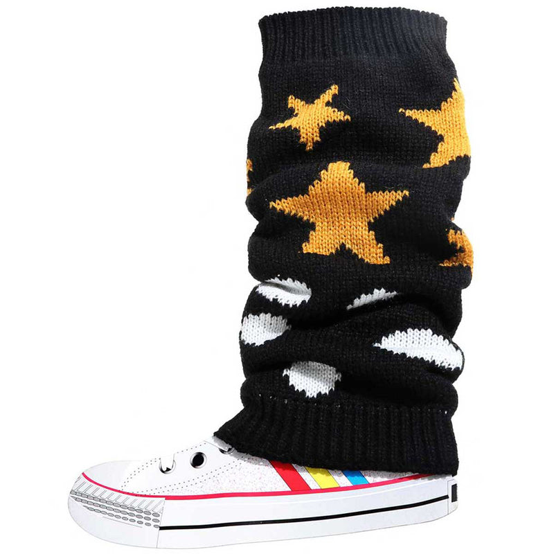 Black Varsity Leg Warmers