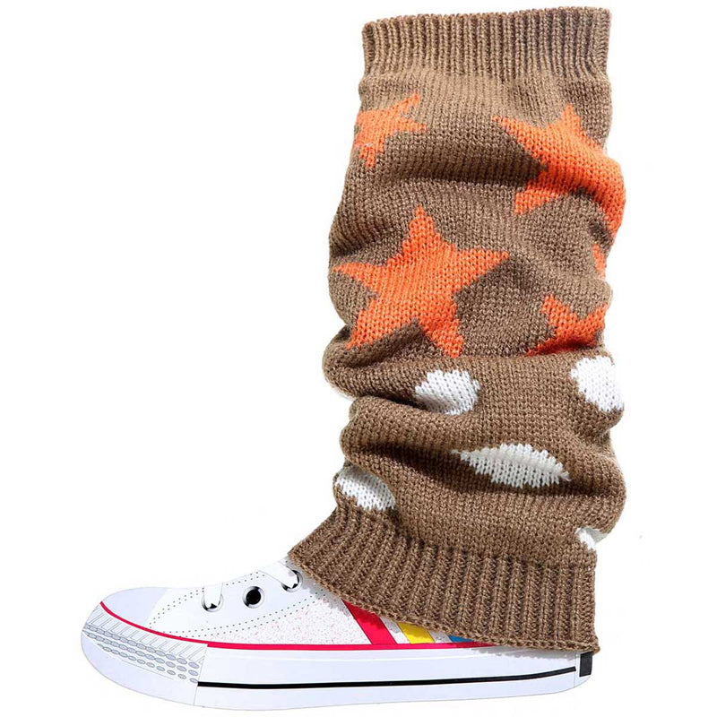 Khaki Varsity Leg Warmers