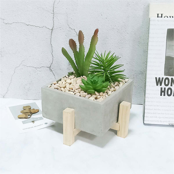 Men's Concrete Desk Planter - Nicole Brayden Gifts