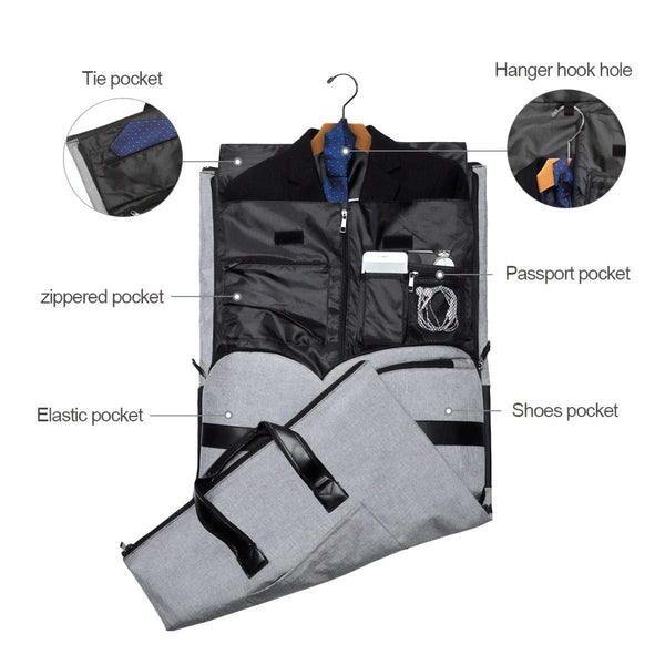 Men's Convertible Garment Duffel Bag - Nicole Brayden Gifts