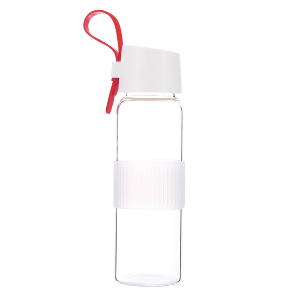 M2O - Red Tranquil Glass Waterbottle
