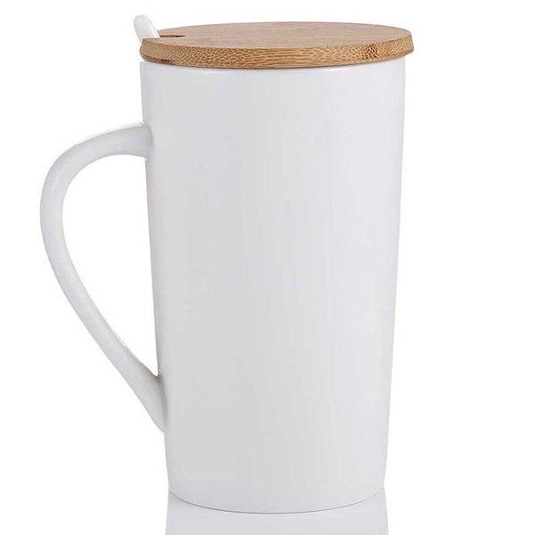 M2O: Wood Lid Ceramic Mug