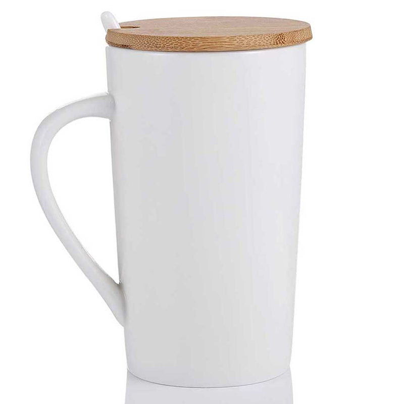 M2O: Wood Lid Ceramic Mug