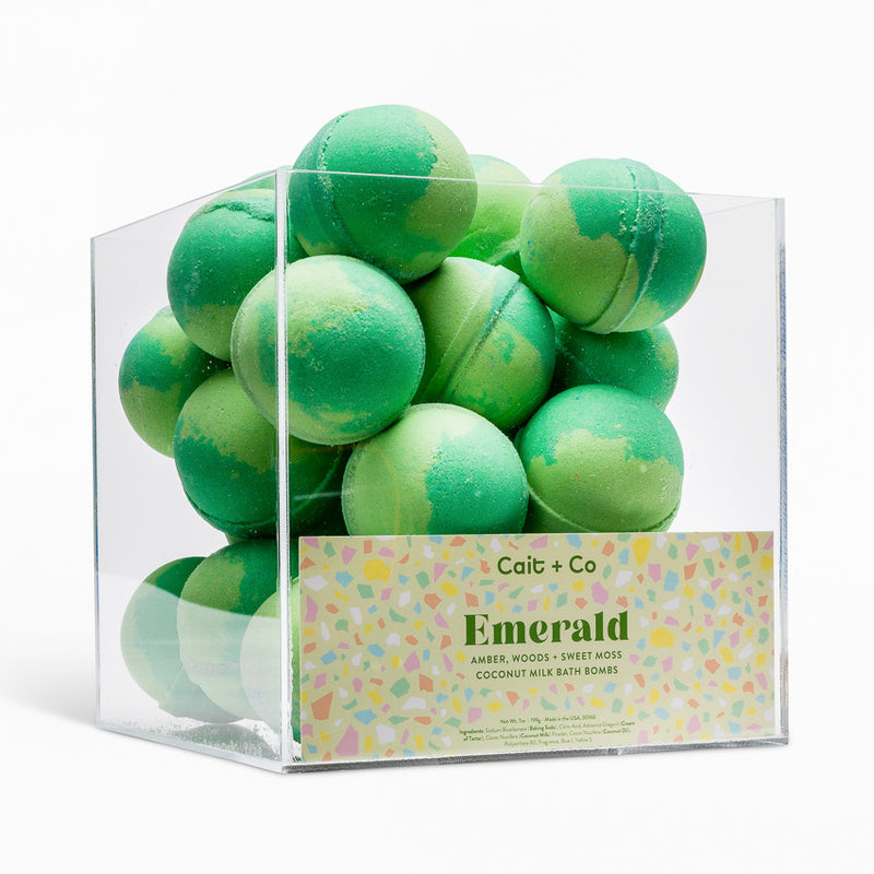 Emerald - Bath Bomb Acrylic Display Cube