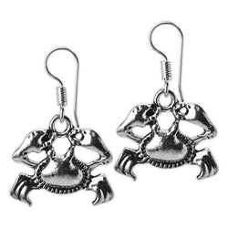 Jody Coyote Beachcomber Silver Crabs Earring