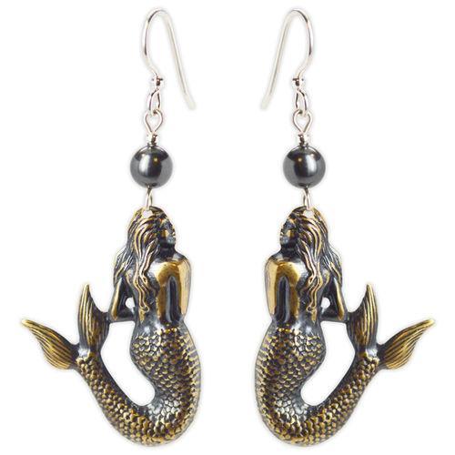Jody Coyote Searfarer Gold Mermaids Earring