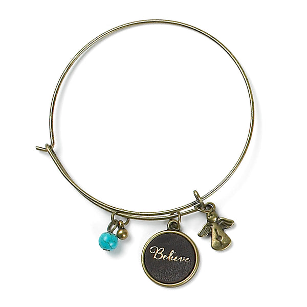 Monarch Leather Charm BR Believe