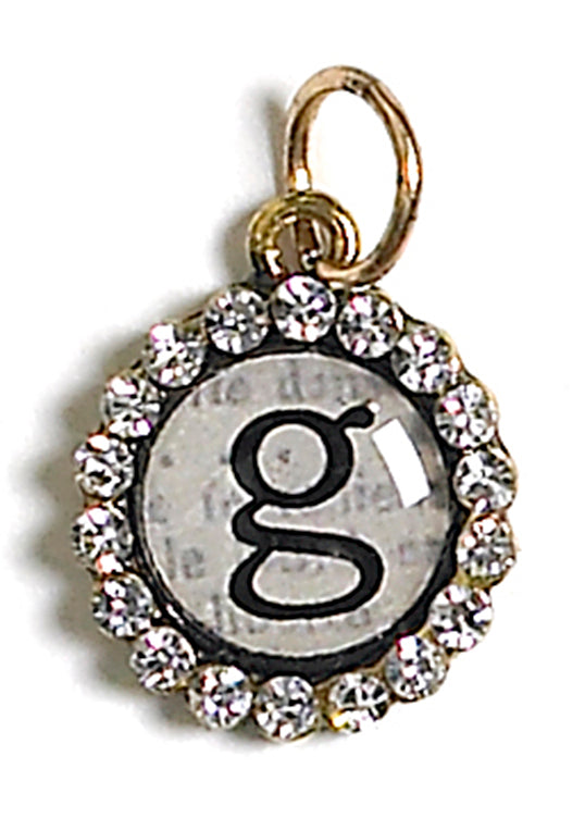 Monarch Small Letter Hanging Charm G (2 pk)