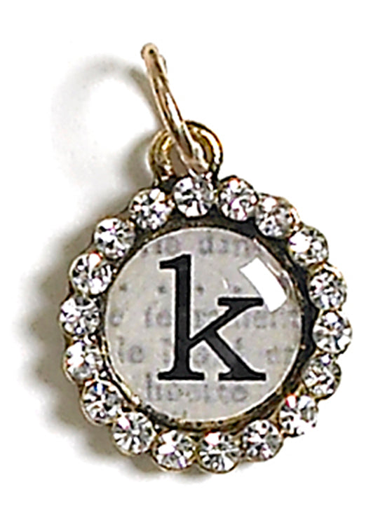 Monarch Small Letter Hanging Charm K (2 pk)