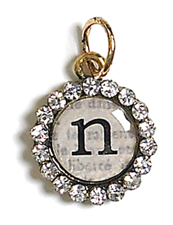 Monarch Small Letter Hanging Charm N (2 pk)