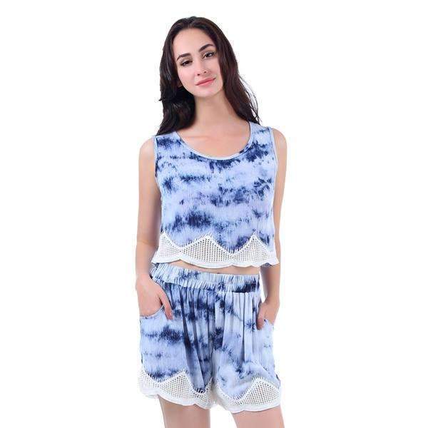 Brocade Hem Short Set,Bottoms,Mad Style, by Mad Style