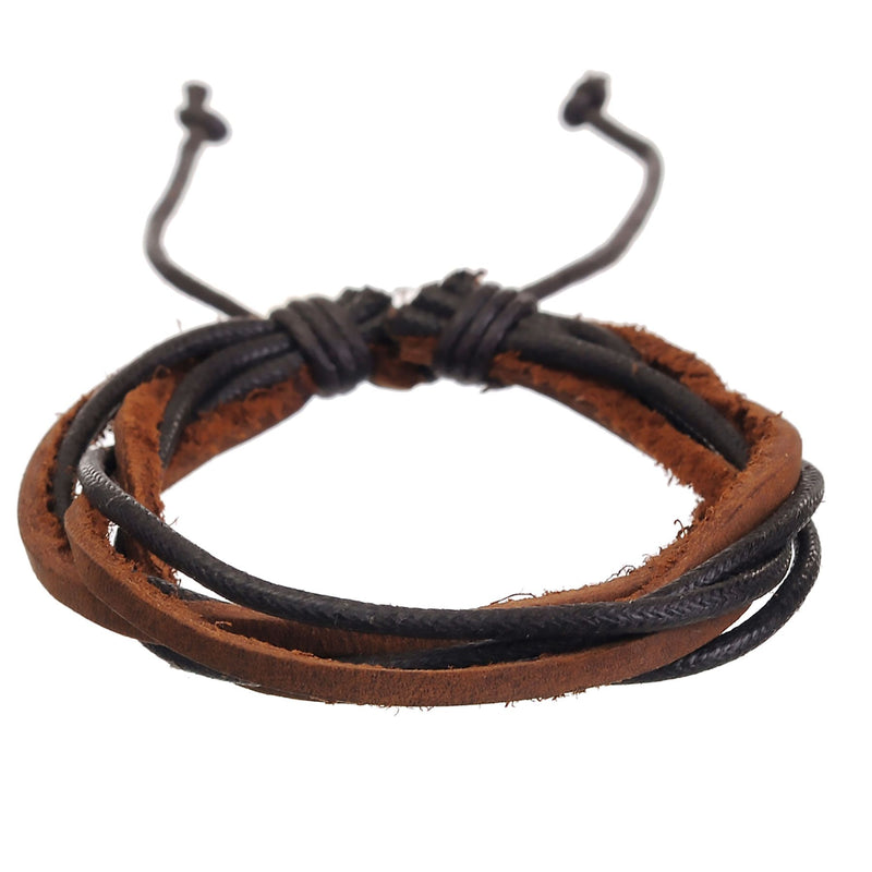 MM Leather Bracelets - Adjustable