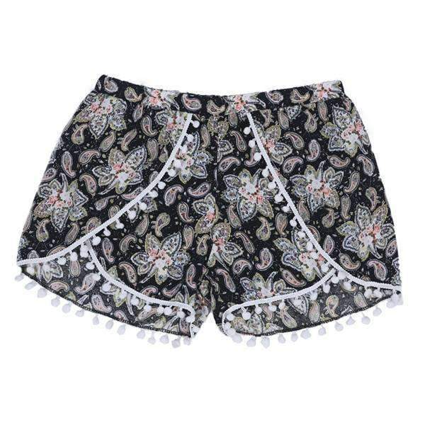 Draping Pom Pom Shorts,Bottoms,Mad Style, by Mad Style